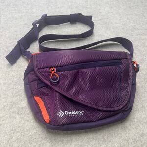 Outdoor Products Purple Fanny Pack Waist Bag Shoulder Sling w/ Adjustable Strap